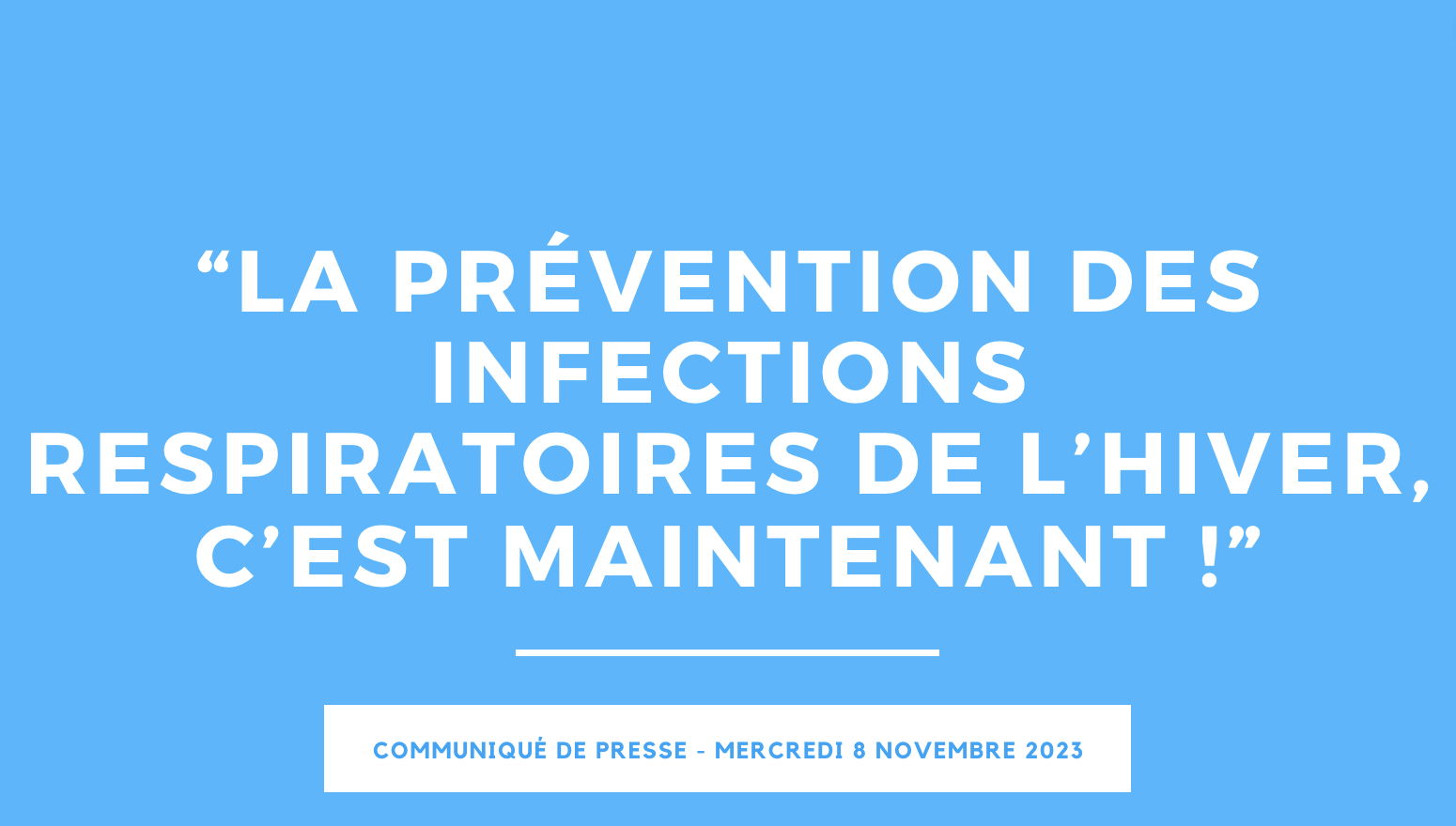 L'appel de médecins à vacciner les personnes âgées contre le VRS