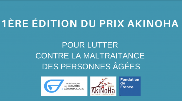 Le Prix Akinoha en partenariat avec la SFGG pour lutter contre la maltraitance des personnes âgées