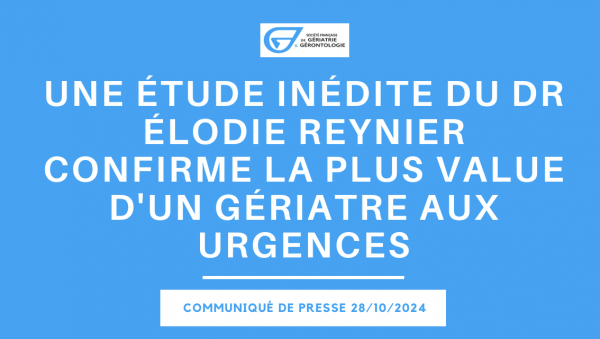 Une étude inédite confirme la plus value d’un gériatre aux urgences