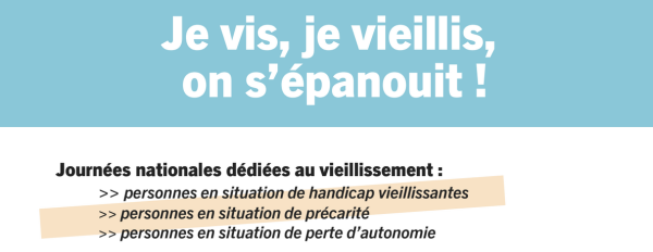 « Je vis, je vieillis, on s’épanouit ! » : Journées Nationales dédiées au Vieillissement (Tours)