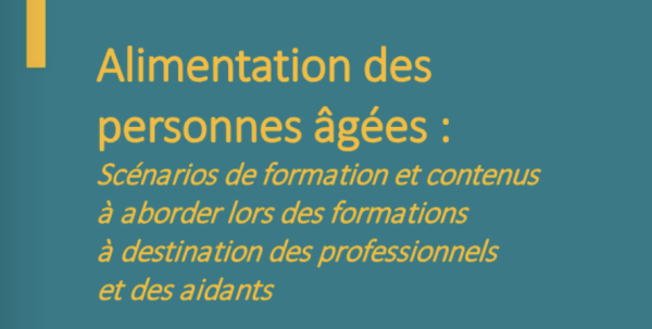Livre blanc « Alimentation des personnes : scénarios de formation » rédigé par l’association Alim+50