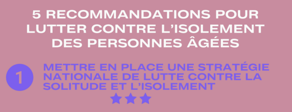Actes des Printanières de la SFGG 2025: 5 recommandations pour lutter contre l’isolement des personnes âgées