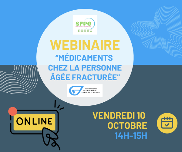 Webinaire « Médicaments chez la personne âgée fracturée »