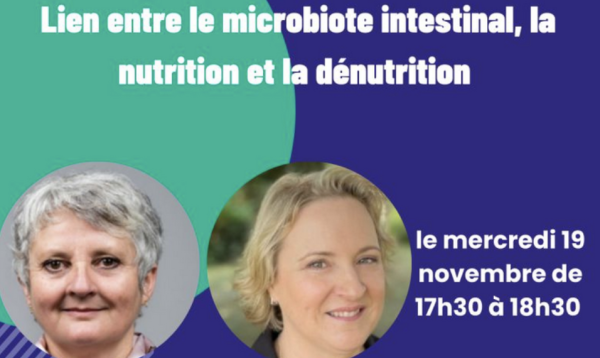 Webinaire gratuit « Lien entre le microbiote intestinal, la nutrition et la dénutrition »